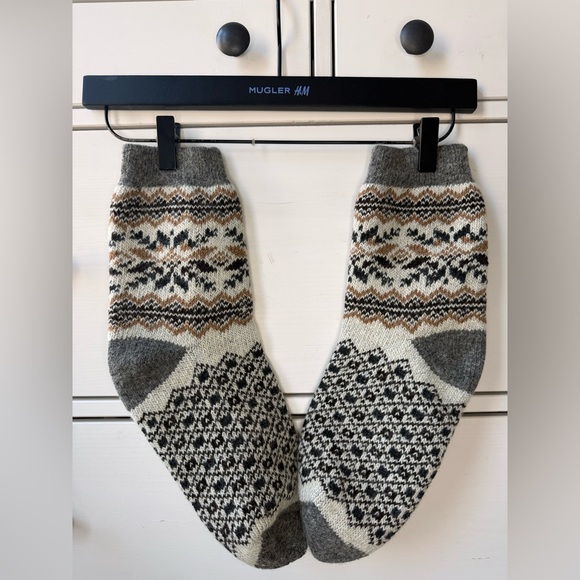 Men’s Nordic Cozy Sheep Wool Thermal Socks Size 8–9 Winter Warm  Gray NEW - Picture 3 of 16